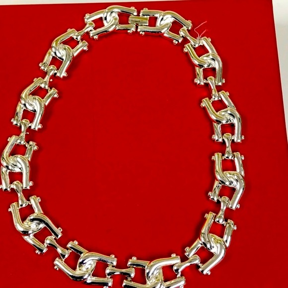 Erwin Pearl Vintage Signature Silver Tone Necklace
